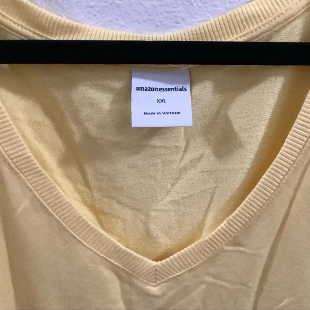 Amazon Essentials Women's Light Yellow Romper - Picture 2 of 6
